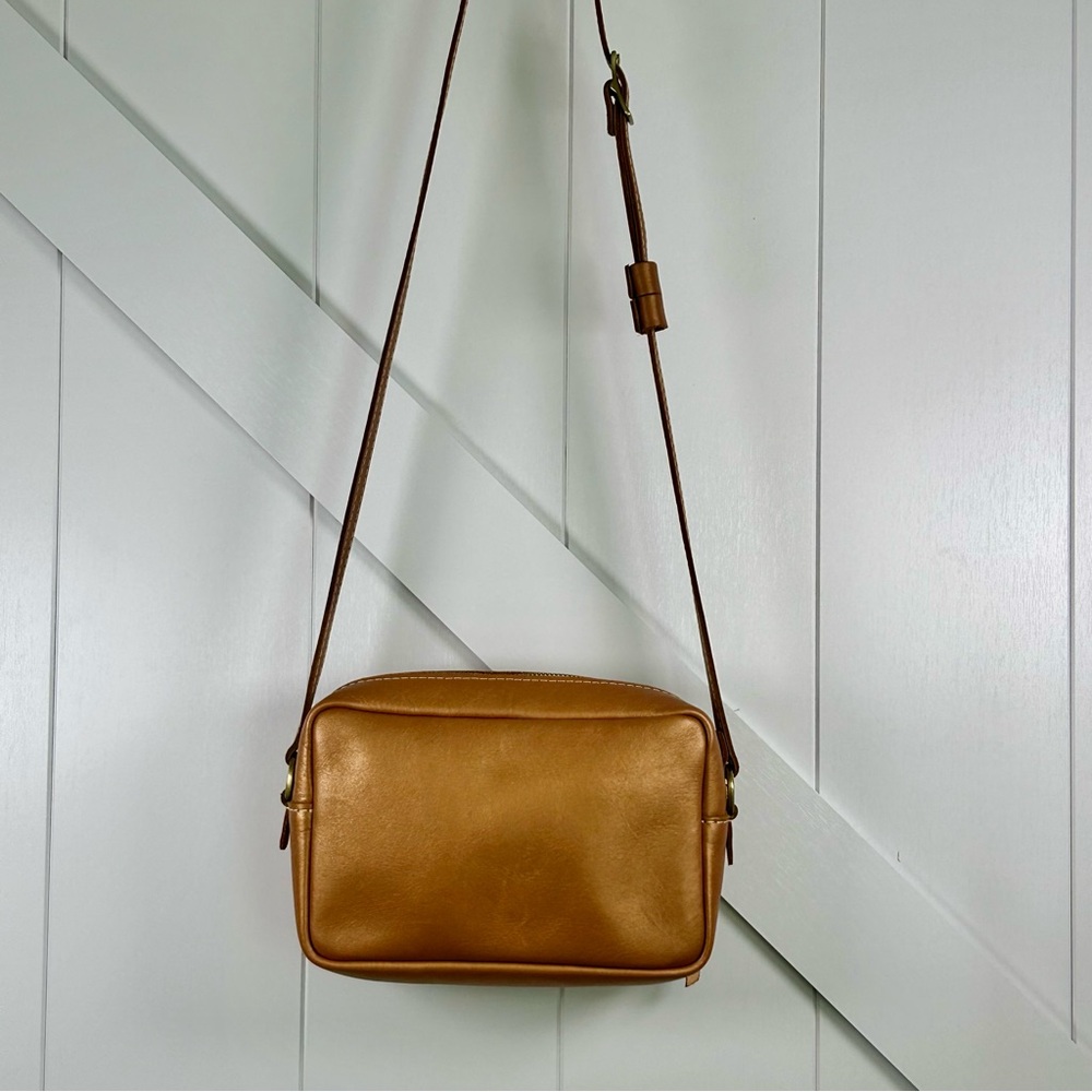 Genuine authentic “Portland Leather” camera style Crossbody bag - Picture 11 of 11